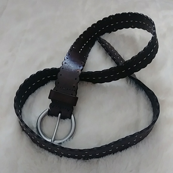 EDDIE BAUER BROWN, LEATHER BELT (39 INCHES LONG) - Picture 5 of 5